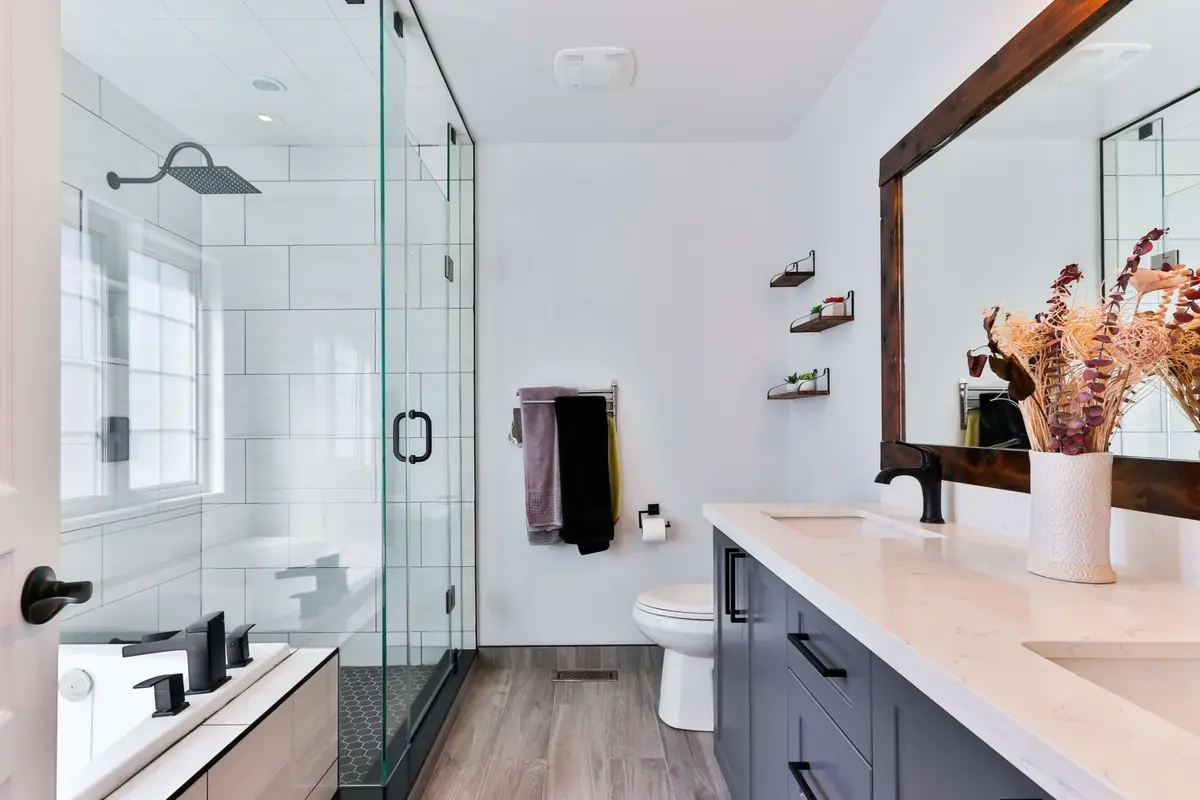 After: bathroom remodel by ABC Kitchen & Bath